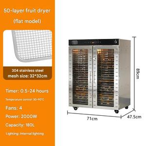 Déshydrateur Commercial de Fruits à Air Chaud, Déshydrateur Industriel de Légumes pour Tomates et Herbes - Product Image 5