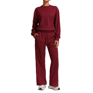 Completo sportivo da <span class=keywords><strong>donna</strong></span> YOKE: Top a maniche lunghe, pantaloni jogger, felpa, gilet yoga, reggiseno sportivo - Nuova collezione - Product Image 5