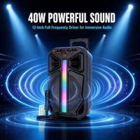 Süper Bas Kablosuz BT Hoparlör Stereo Karaoke Parti DJ Hoparlörü Ev Sinema Sistemi Hoparlörü