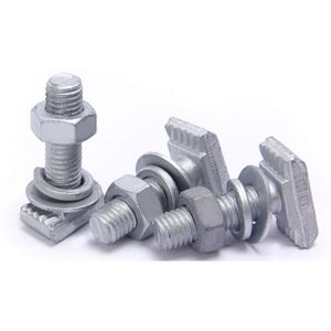 <span class=keywords><strong>Hafen</strong></span> Groove T-Bolzen aus Stahl mit Zinkbeschichtung, inklusive Muttern und Unterlegscheiben, Güteklasse 4.8-12.9, Marke ZF, Gewindetyp UNEF - Product Image 3