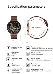 Reloj Inteligente KM100 Ultrafino con Pantalla AMOLED de 1.75'' para Hombre, Triple Correa, Llamadas por Bluetooth, Más de 150 Modos Deportivos, Resistente al Agua IP67, 2026 - Product Image 5
