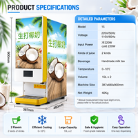 Distributeur automatique de lait de coco frais OEM pour restaurants et buffets