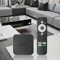 Boîtier TV OTT U16, boîtier TV Android, AllwinnerH313, 2 Go, 16 Go, système ATV, télécommande BT, WIFI 100M, boîtier TV intelligent 4K