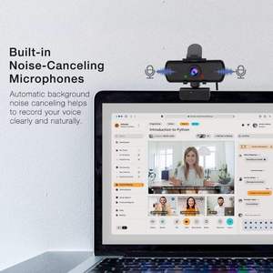 Cảm biến CMOS 2K 1080P Full HD Tự động lấy nét Micrô USB Cắm và chạy <span class=keywords><strong>Camera</strong></span> web có sẵn cho máy tính xách tay Gọi video - Product Image 4