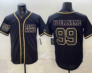 Maillot de baseball personnalisé style New York bleu marine et blanc, t-shirt de sport pour hommes et femmes - Product Image 6