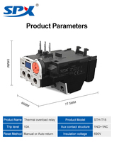 Relais thermique miniature TH-T18 SPX, faible puissance, contact de charge scellé, borne à vis, protection du moteur