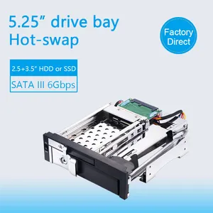 Unestech 5.25 polegadas SATA slot de unidade óptica Hard Drive Swap Rack móvel Hardware de plástico para HDD/SSD HDD gabinete