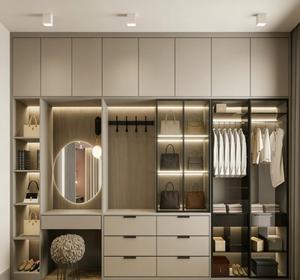 Armadio di Lusso in Legno Massello Personalizzato con Soluzione Completa per la Casa, Ferramenta in Acciaio Inox, Mobili Moderni per Camera da Letto - Product Image 5