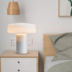 Luce notturna da comodino, lampada da lettura Plug-in in marmo di lusso, adatta per la decorazione di camere da letto e soggiorno. - Product Image 2