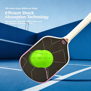 Juego de palas de pickleball ultraligeras de fibra de carbono para mujer con agarre acanalado y aprobado por la USAPA, incluye 2 palas con bolsa de transporte - Product Image 2