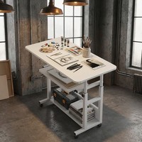 Table de chevet mobile pour chambre à coucher, table d'étude simple, table relevable pour étudiant, table paresseuse pour dortoir