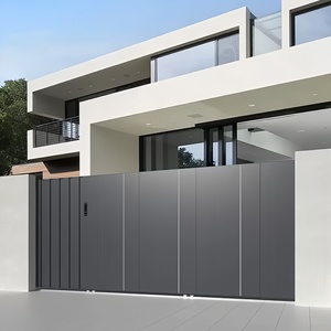 <span class=keywords><strong>Portail</strong></span> Coulissant Motorisé en Métal pour Villa Moderne, Entrée Automatique, Allée Extérieure, Sécurité Résidentielle, Robuste, Finition Poudrée - Product Image 2