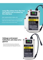 Mobiler 12V Lithium-Akku Modell 12-125 mit Großer Kapazität für LED-Xenon-Lampen und Audio-Ballmaschinen mit Intelligentem Schutz