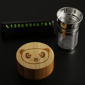 Tasse à thé Panda Tea à double paroi en verre avec couvercle en bambou 500 ml, infuseur à thé pour boissons chaudes et froides - Product Image 4