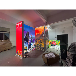 10x20 pies, recién llegado, diseño Modular, fácil de construir, marco de aluminio portátil, tela de tensión SEG, cabina de exhibición retroiluminada LED, exposición - Product Image 5