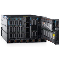شاسيه من Dells طراز PowerEdge MX7000 بمفصلة و8 شرائح عريضة مفردة شفرات شفرات
