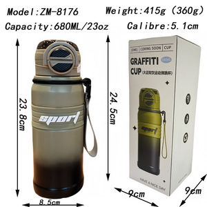 Sport <b>Thermos</b> Cup 680ml 316 Stainless Steel Double Wall Insulated For Outdoor Camping Sports Use - Product Image 4