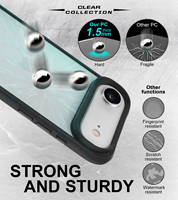 Coque de téléphone antichoc transparente HD pour iPhone 17 16 15 Pro Max coque arrière en TPU pour iPhone 14 13 Pro Max