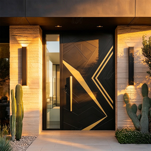 High-End Aluminum Thermally Broken Pivot Front Entry <strong>Door</strong> for Modern Exterior Waterproof <strong>Best</strong> Pivot <strong>Door</strong> for Residential Villa - Product Image 2
