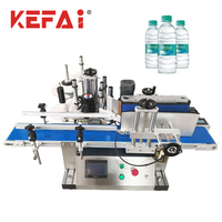 KEFAI Machine d'étiquetage d'étiquettes rondes et carrées d'eau pure de 1000ml pour petites entreprises