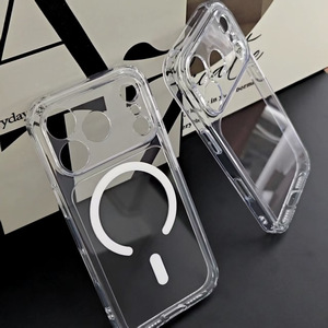 เคสใสแม่เหล็กสำหรับ iPhone 18 Pro Max ป้องกันการกระแทกแบบถุงลมนิรภัย ป้องกันเหลือง ฝาหลังใส ตำแหน่งรูแม่นยำ - Product Image 6