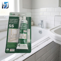Scellant en silicone neutre pour cuisine et salle de bain, pour évier, baignoire, toilettes, coin mural et zones humides