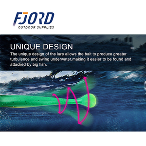 Esche Artificiali Galleggianti FJORD in PVC Morbido, Coda a Paletta 42g, Amo Singolo, <span class=keywords><strong>Jig</strong></span> per Pesci d'Acqua Salata e Marlin - Product Image 3