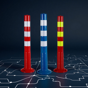 Chất lượng cao 75cm an toàn đường bộ linh hoạt đóng mở an toàn giao thông linh hoạt bollard delineator cảnh báo bài - Product Image 2