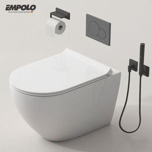 Empolo cUPC Toilette Guandong Wandbehang moderne Inodoro Stücke ein Toiletten set Schüssel Keramik Sanitär keramik Wandbehang Toiletten set - Product Image 1