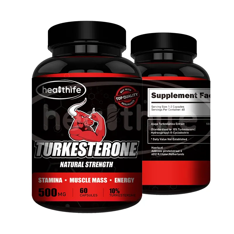 Gesundheitsmittel-Supplements Ajuga Turkestanica Extraktpulver 40% 500 mg/60 Kapseln/Flasche Turkeston-Kapseln