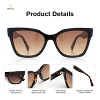 Lunettes de soleil pour femmes de haute qualité et confortables en gros - Marque Omelle, monture en acétate pleine monture, verres TAC UV400, style de luxe