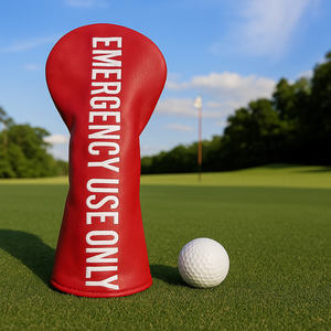 Housse de tête de club de golf en cuir PU personnalisée avec bande élastique pour driver et bois de golf (3 bois) - Product Image 4
