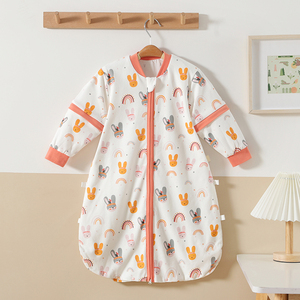 Huojoung Custom logo 100% cotone inverno maniche staccabili sacco <span class=keywords><strong>a</strong></span> <span class=keywords><strong>pelo</strong></span> del bambino per il bambino - Product Image 1