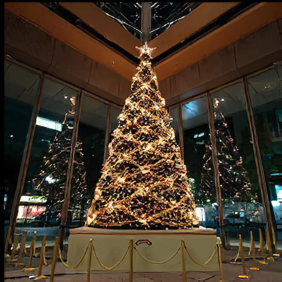 Oem Customized Size 20Ft 30Ft 40Ft 50Ft Giant Outdoor Lighting Large Christmas Tree