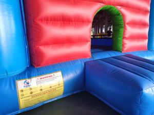 Castillo Inflable de PVC de 8x4m con Tobogán, Diseño de <span class=keywords><strong>Bob</strong></span> <span class=keywords><strong>Esponja</strong></span>, para Alquiler en Fiestas Infantiles, Uso Comercial - Product Image 4