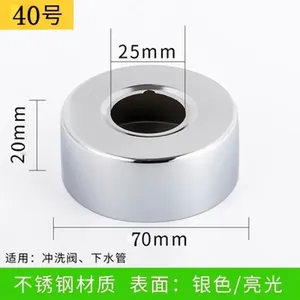 1 adet duvar dekoratif kapak musluk dekoratif delik paslanmaz çelik su borusu bağlayı<span class=keywords><strong>c</strong></span>ı yükseltmek vana ev geliştirme donanım - Product Image 3