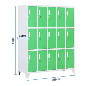 Assembled Steel Metal Hanging Rod Bank Room Door Bedside Personal Gym Electronic Classroom Post Office Warehouse Usage Locker