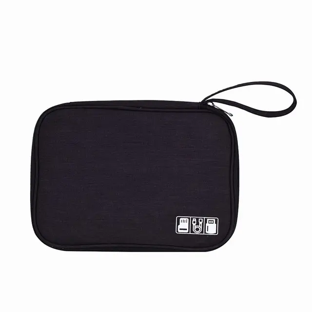 Storage customized cable organizer bag,nylon pouch charging cable packing bags with logo,phone travel cable organiser bag