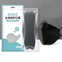 Allemagne Ffp2 Cover l Masque anti-poussière avec design en forme de poisson noir KF94 Face Mask