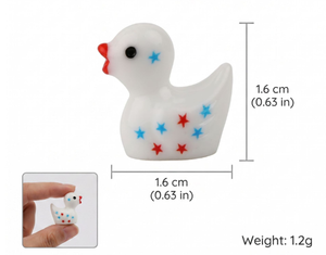 Mini Patos de Resina, Pequeñas Figuras en Miniatura para el Día de la Independencia, Decoración para Jardín de Hadas, Recuerdos para Fiestas, Manualidades, Decoración para Casa de Muñecas - Product Image 2