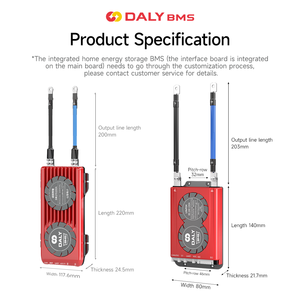 Daly Xe điện thông minh Lithium Ion LFP lto LiFePO4 hệ thống quản lý 4S 12V 8S 100A 150A 200A BMS cho xe bắt đầu pin - Product Image 4