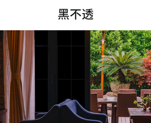 Ingrosso puro Black Out 1.52*30 M/Roll No Light Blackout Privacy vetro pellicola colorata - Product Image 4