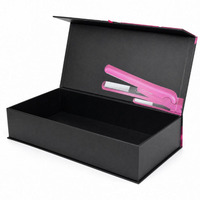 Boîtes d'emballage de luxe personnalisées pour lisseur de cheveux, coffret cadeau fer plat avec fermeture magnétique, céramique tourmaline, marque de beauté