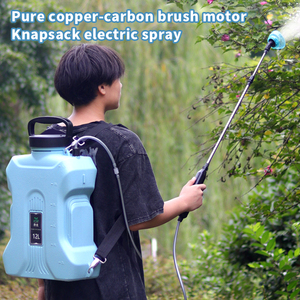 Pompa tekanan penyiraman plastik 7 fungsional, semprotan baterai Lithium bubuk pertanian <span class=keywords><strong>Duster</strong></span> taman untuk kendali hama