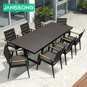 Hotel di lusso mobili <span class=keywords><strong>da</strong></span> giardino esterni allungabile tavolo <span class=keywords><strong>da</strong></span> pranzo e sedie Set struttura <span class=keywords><strong>in</strong></span> alluminio durevole mobili <span class=keywords><strong>da</strong></span> <span class=keywords><strong>esterno</strong></span> Set <span class=keywords><strong>da</strong></span> giardino - Product Image 1