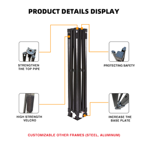 3x3 gazebo Lều gấp gazebo Lều bật lên Lều Tán 10x10 bên - Product Image 2