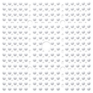 Alfombrilla de Ducha Cuadrada Antideslizante de PVC Sólido de 70x70CM con Ventosas Fuertes, Orificios de Drenaje, Ecológica <span class=keywords><strong>y</strong></span> Antibacteriana para la Seguridad del Baño - Product Image 4