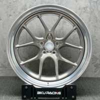 Jantes Bku 2 pièces forgées 5x130 pour Porsche 911 992 991 997 GT2 GT3 RS, personnalisées, légères, 19 20 21 pouces, alliage brossé or