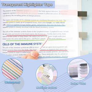 กระดาษโน้ตใสแบบมีกาวในตัว 160 แผ่น PET สำหรับจดบันทึก ทำเครื่องหมาย หนังสือ สมุดบันทึก แผ่นบันทึก แถบคั่นหน้า - Product Image 5