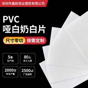 Feuille de PVC blanc mat, épaisseur personnalisée, finition mate pour modèle, gabarit, bloc-notes, papeterie - Product Image 4